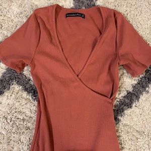 XS Dusty Mauve Bodysuit